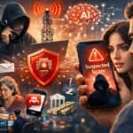 Airtel AI Fraud Alert: Suspected scam warning on phone